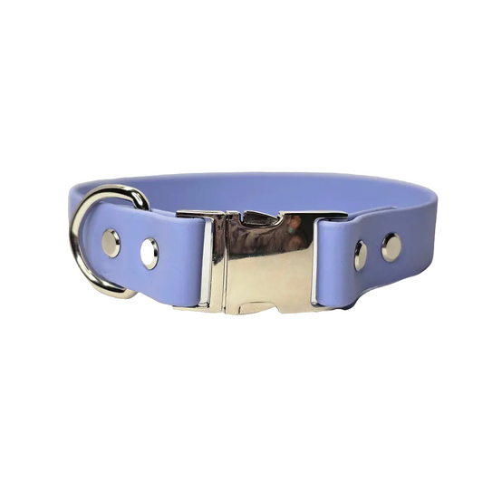 Periwinkle waterproof fixed quick release dog collar