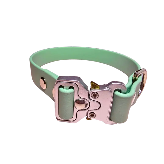 BioThane® Waterproof Fixed Quick Release Collar - Sage - Dog Collar