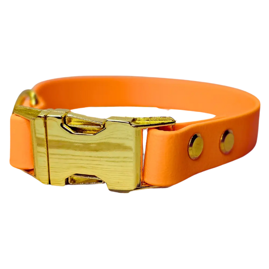 BioThane® Waterproof Fixed Quick Release - Peach - Dog Collar